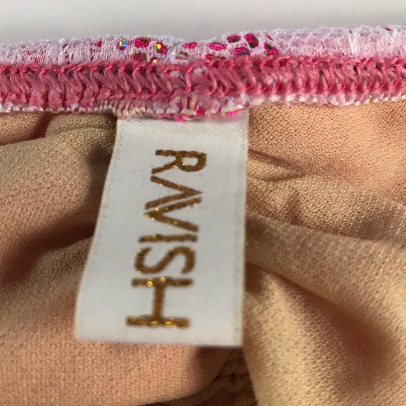 Ravish Pink and White Lace Bikini - Picture 4 of 7